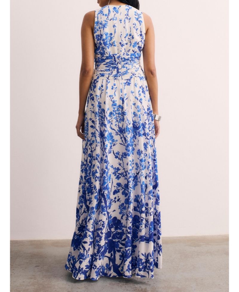 Women's Oria Floral Print Silk Maxi Dress