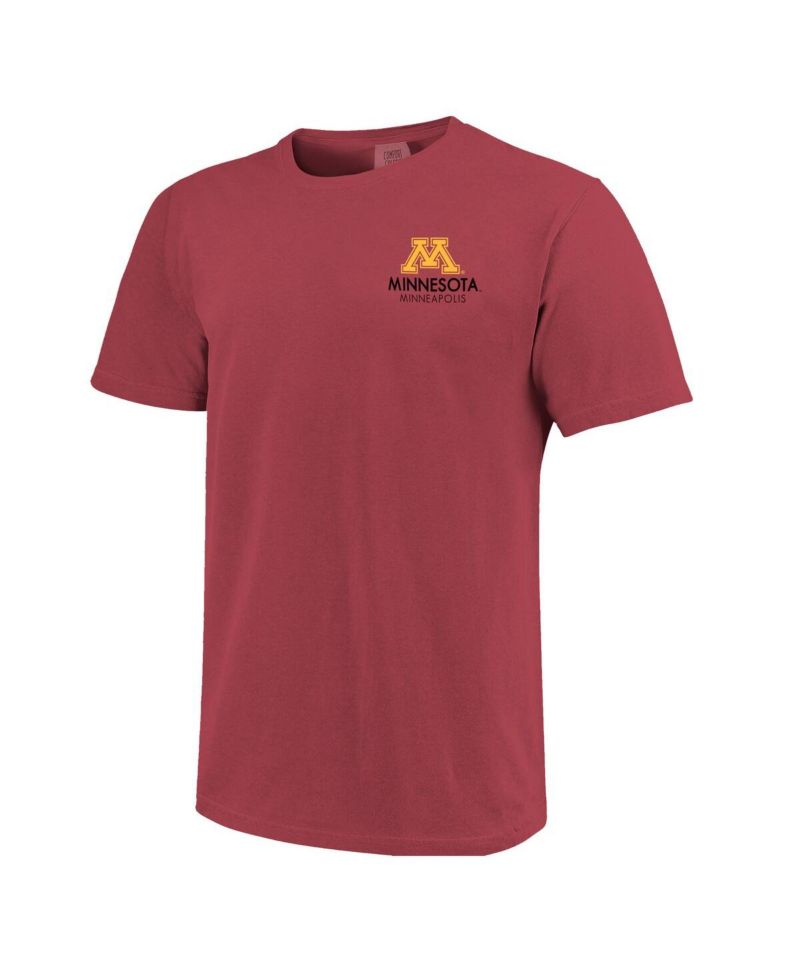 Men's and Women's Maroon Minnesota Golden Gophers Scenic Comfort Colors T-Shirt