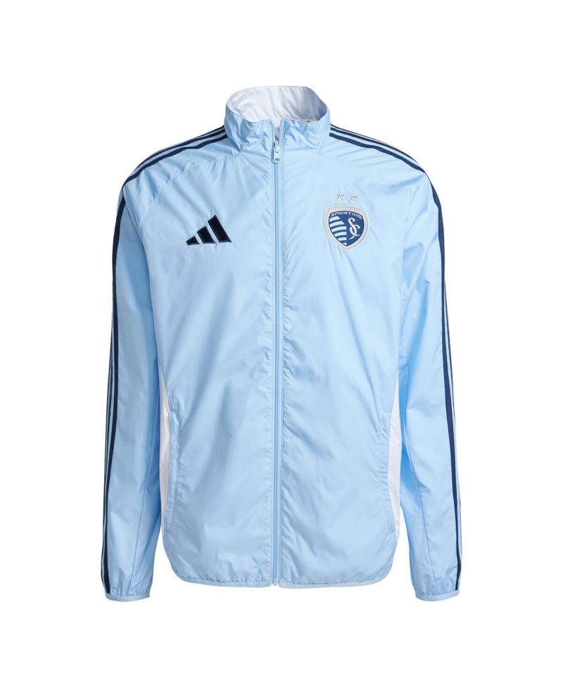 Men's Sky Blue/White Sporting Kansas City 2025 Anthem Reversible Full-Zip Jacket