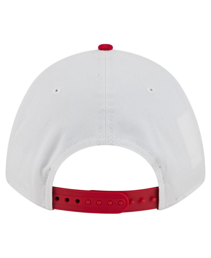 Men's White/Red Maryland Terrapins Arch Two-Tone Rope 9FORTY A-Frame M-Crown Adjustable Hat