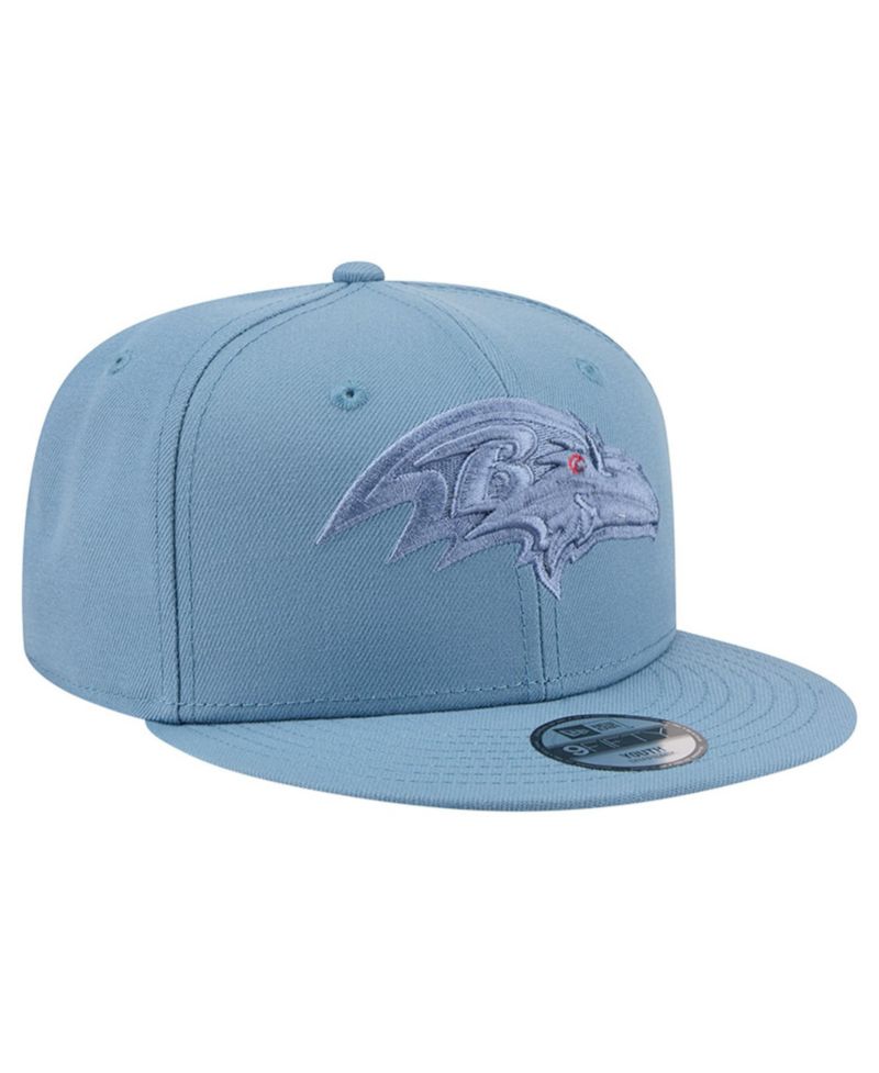 Big Boys and Girls Blue Baltimore Ravens Color Pack A-Frame 9FIFTY Snapback Hat