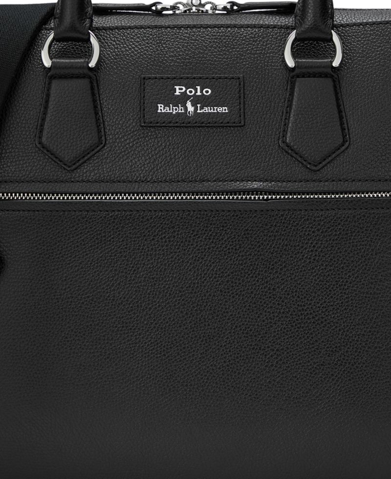 Men's Pebbled Leather Commuter Bag