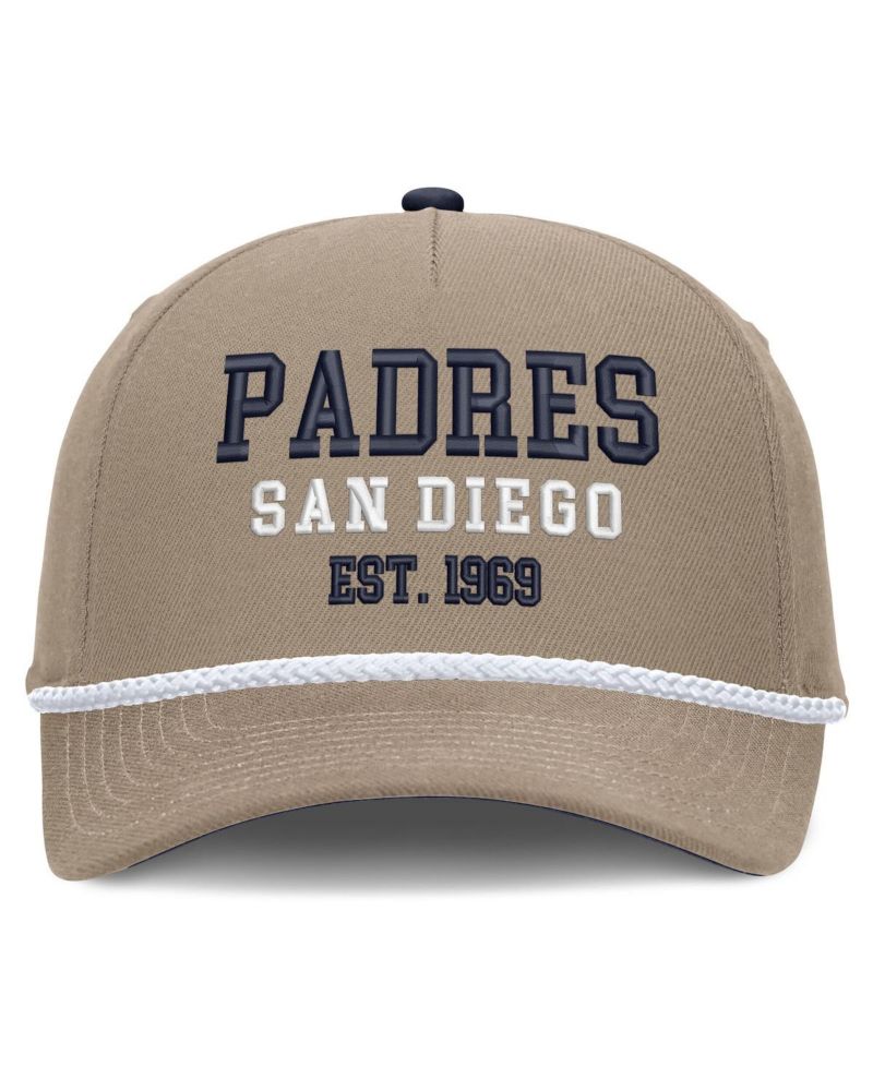 Men's Khaki San Diego Padres Father's Day Rope Rise Adjustable Hat
