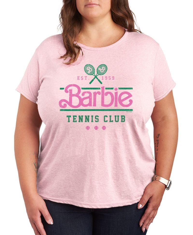 Plus Size Barbie Tennis Graphic T-Shirt