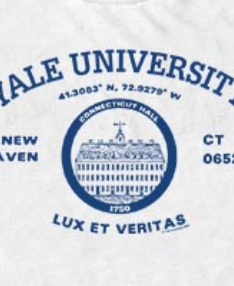 Men's Yale University Lux et Veritas Collegiate Crest Graphic T-Shirt