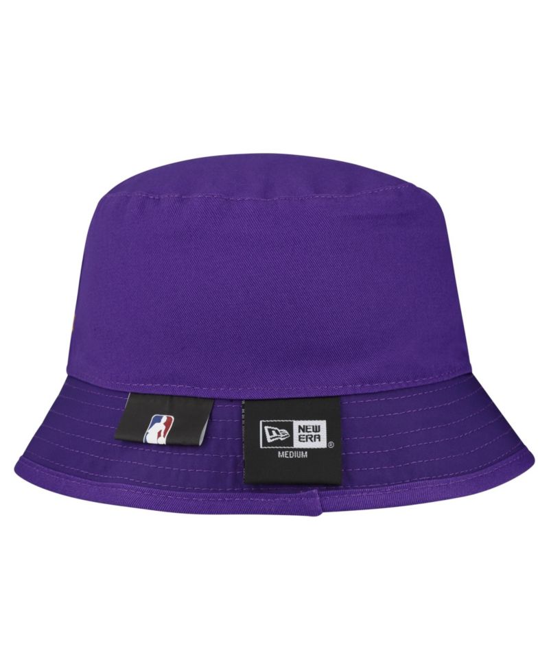 Men's White Los Angeles Lakers Team Cheer Reversible Bucket Hat