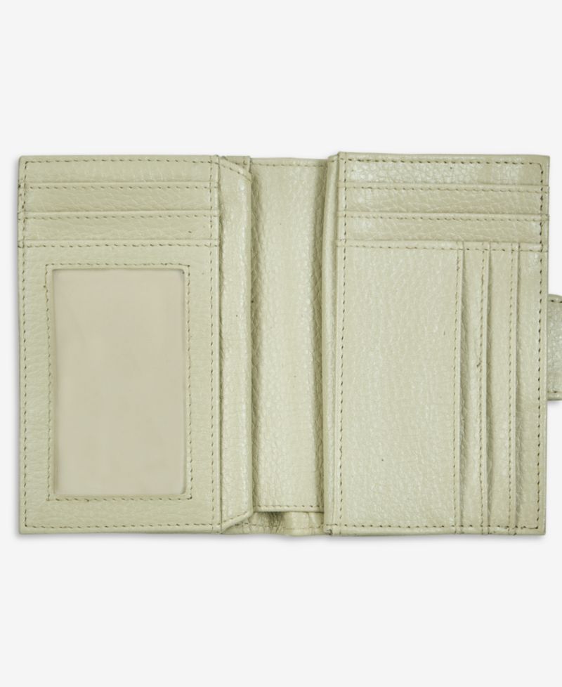 Softy Leather Framed Colorblock Wallet