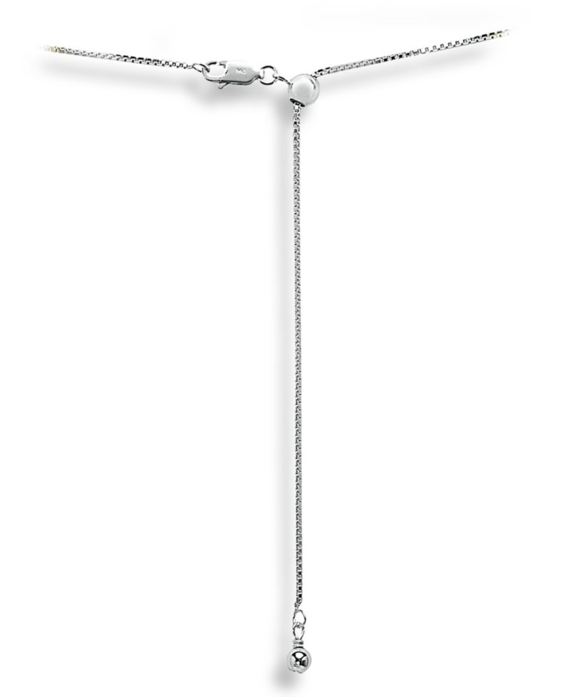 Adjustable 16"- 22" Box Link Chain Necklace in 18k Gold-Plated Sterling Silver, Created for Macy's (Also in Sterling Silver)