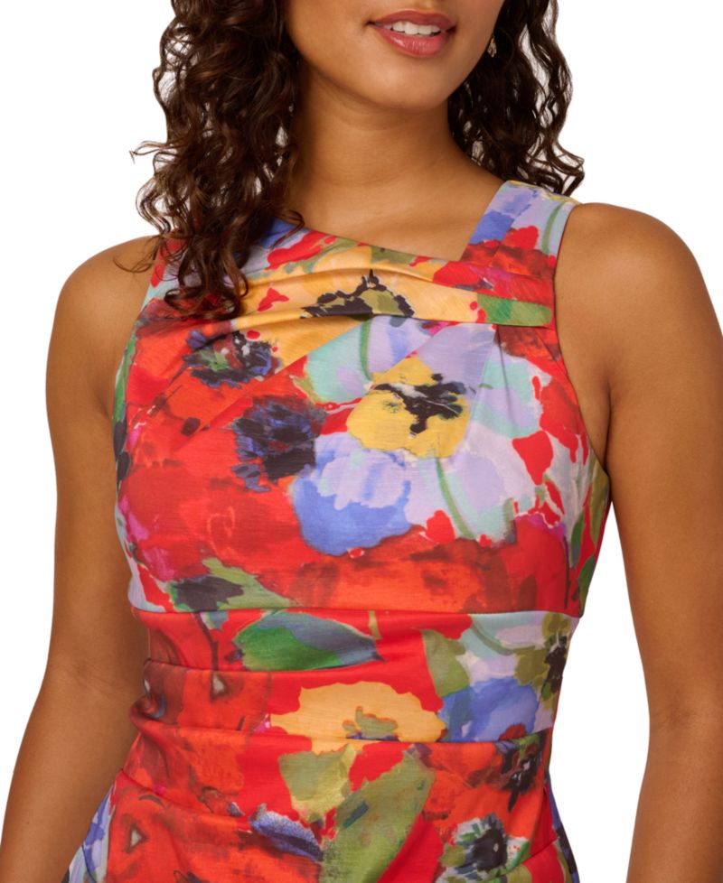 Women's Jacquard Knit Sleeveless Sheath Dress