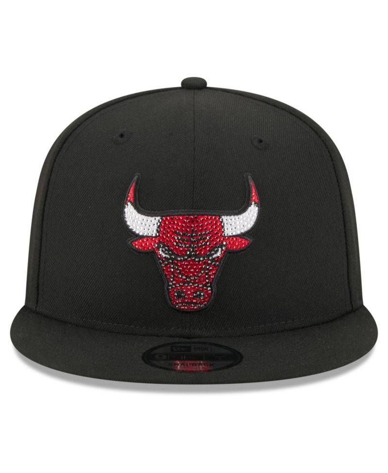 Men's Black Chicago Bulls 2026 NBA Draft Crystal 9FIFTY Snapback Hat