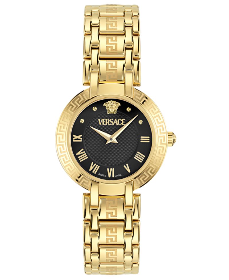 Women's Swiss Antlia Gold Ion Plated Bracelet Watch 34mm