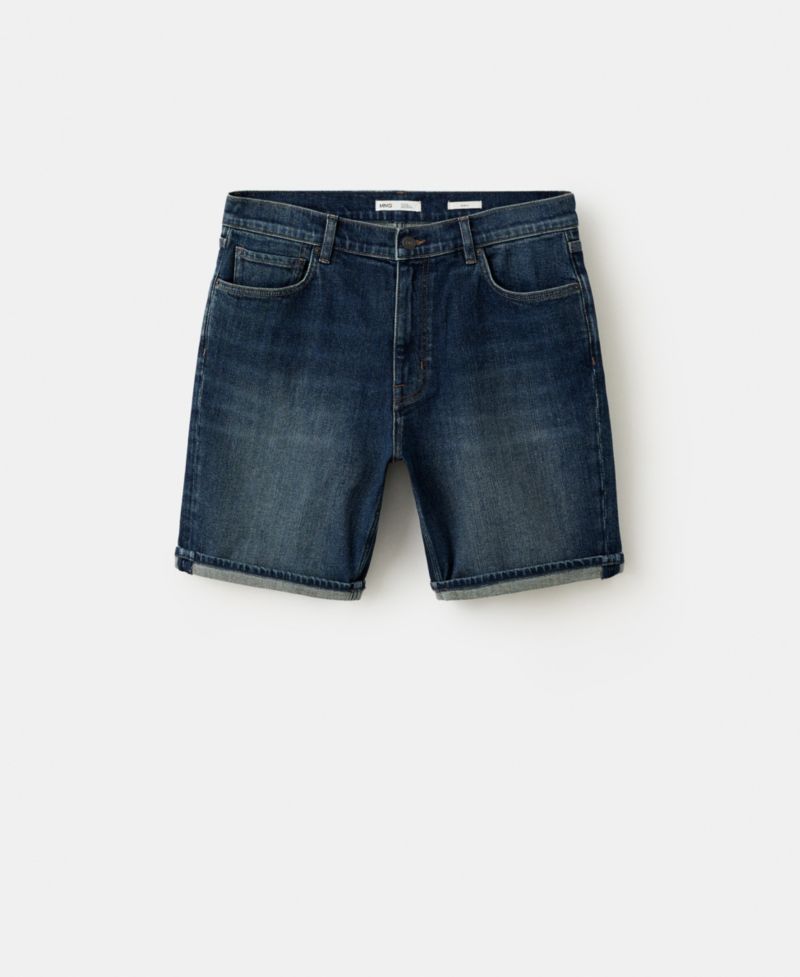 Men's Slim-Fit Denim 9.45" Bermuda Shorts
