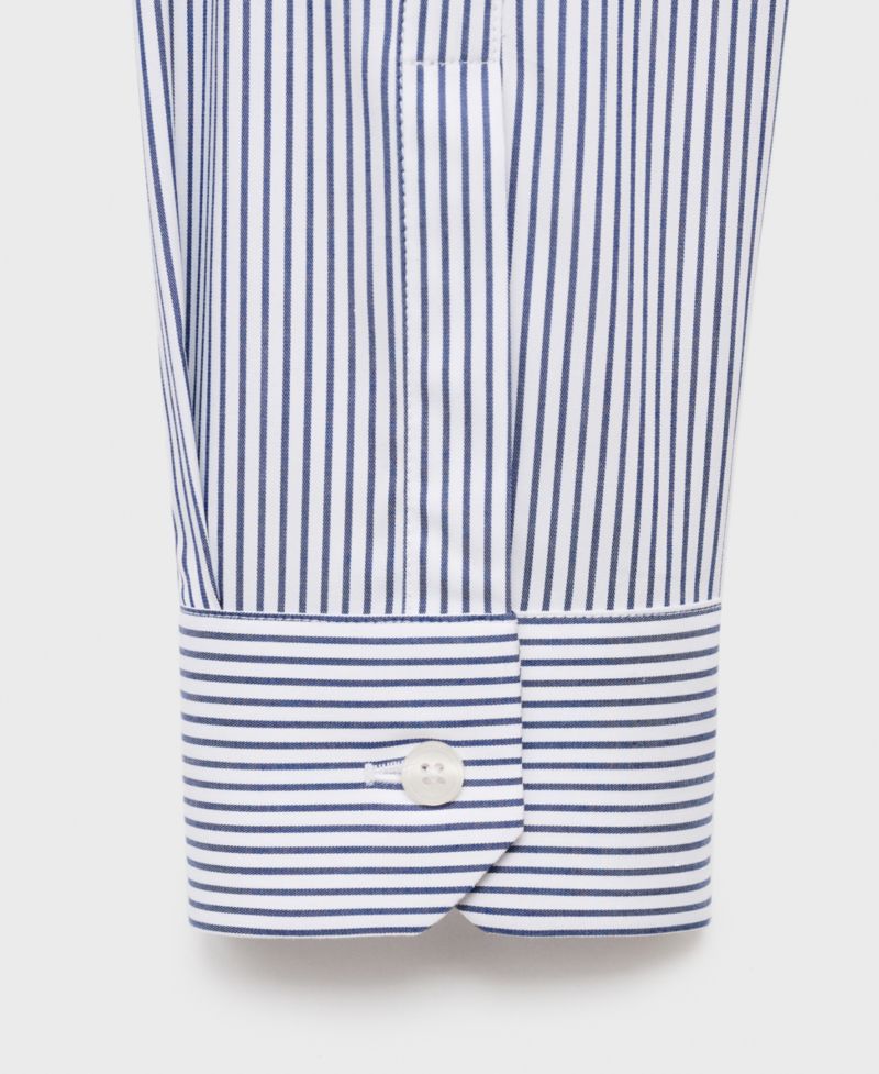 Men's Regular-Fit Striped Cotton Shirt