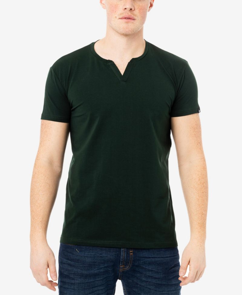 Men's Basic V-Notch Neck Short Sleeve T-Shirt