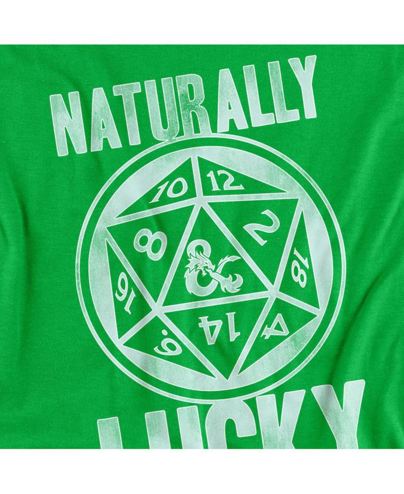Men's Dungeons Dragons Natural Luck T-Shirt