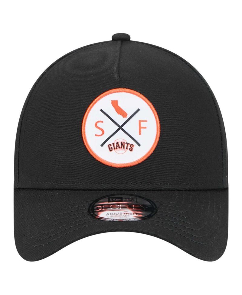 Men's Black San Francisco Giants 9FORTY A-Frame Adjustable Hat