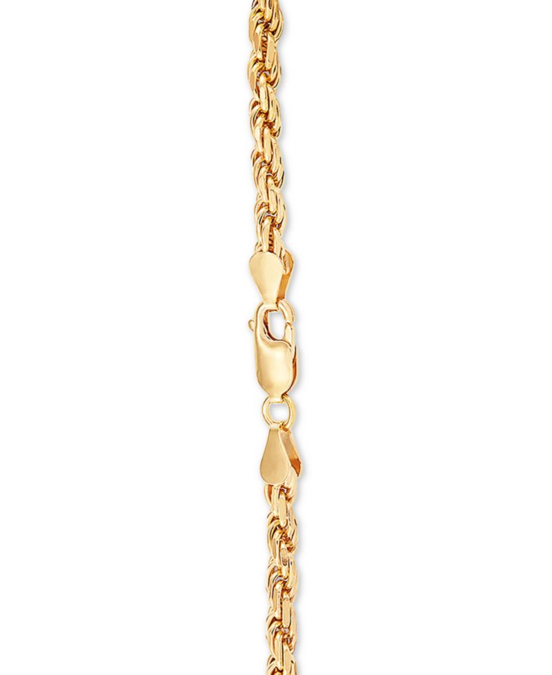 Rope Link Chain Necklaces in Sterling Silver & 18k Gold-Plated Sterling Silver