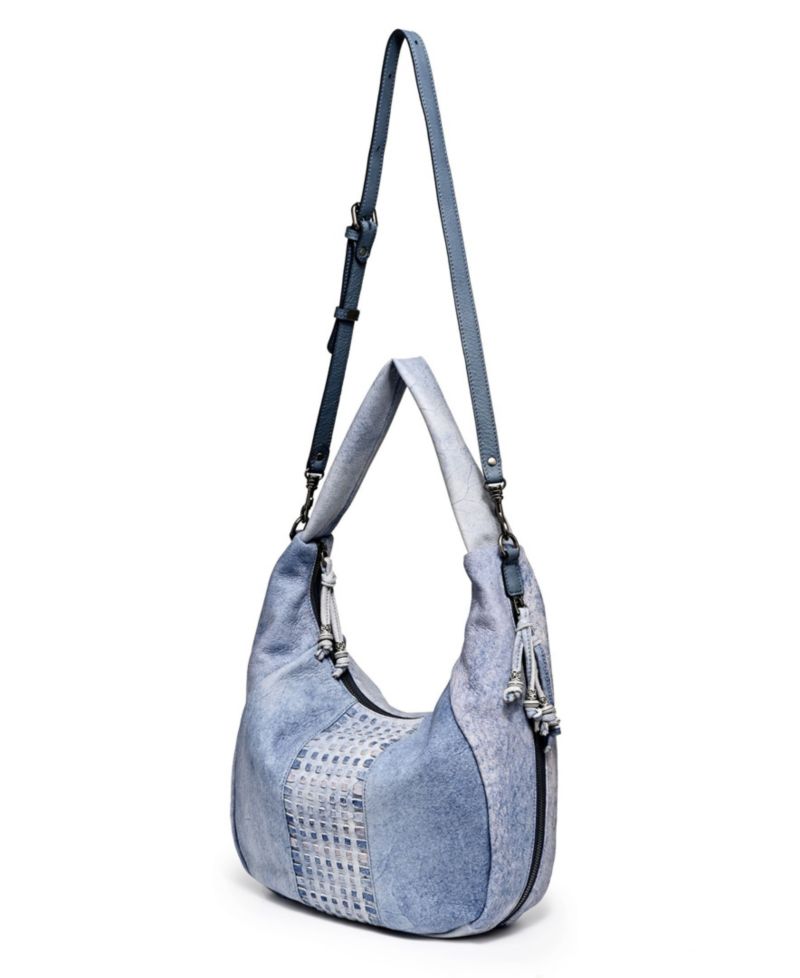 Genuine Leather Dorado Medium Expandable Hobo Handbag