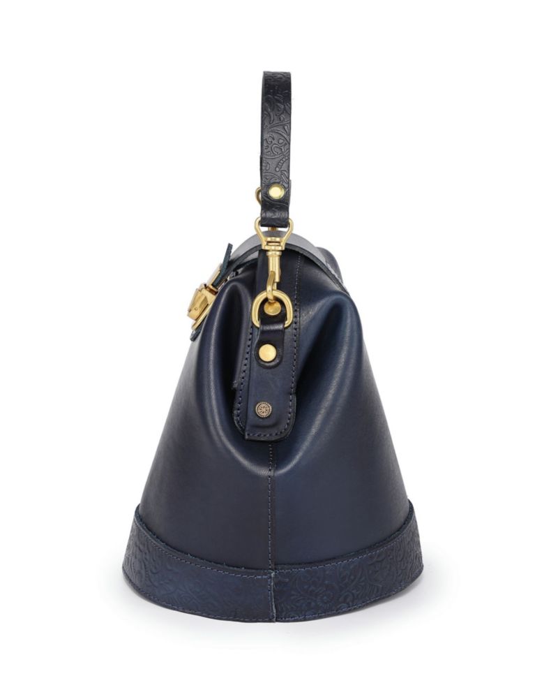 Doctor Mini Leather Bucket Crossbody Bag