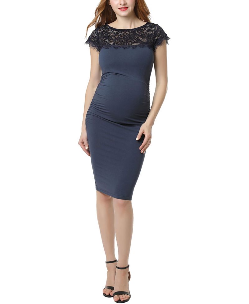 Women's Lace Trim Bodycon Dress