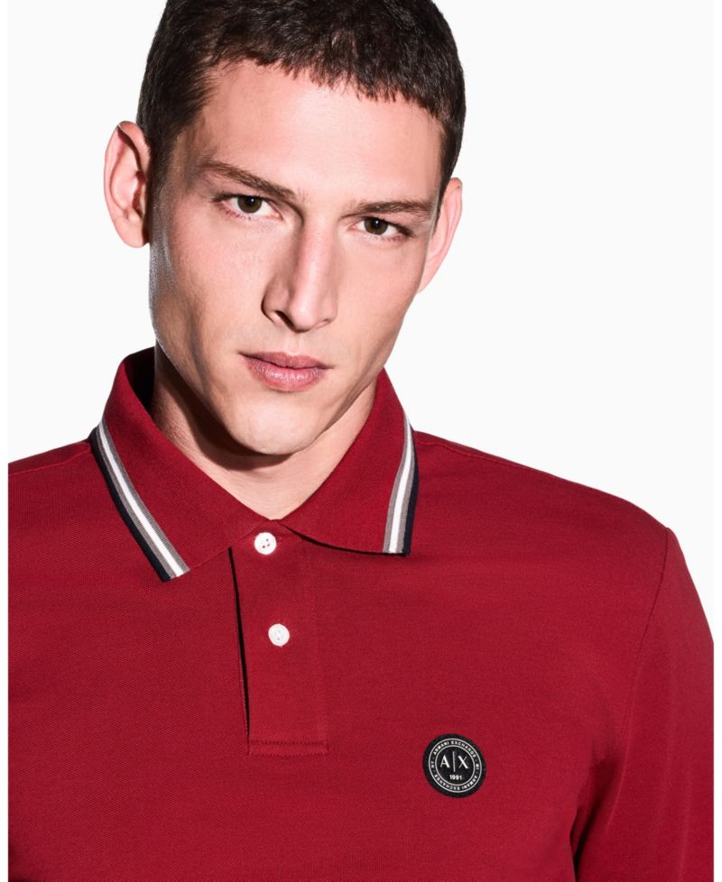 Men's Short Sleeves Pique Tipping Polo Shirt