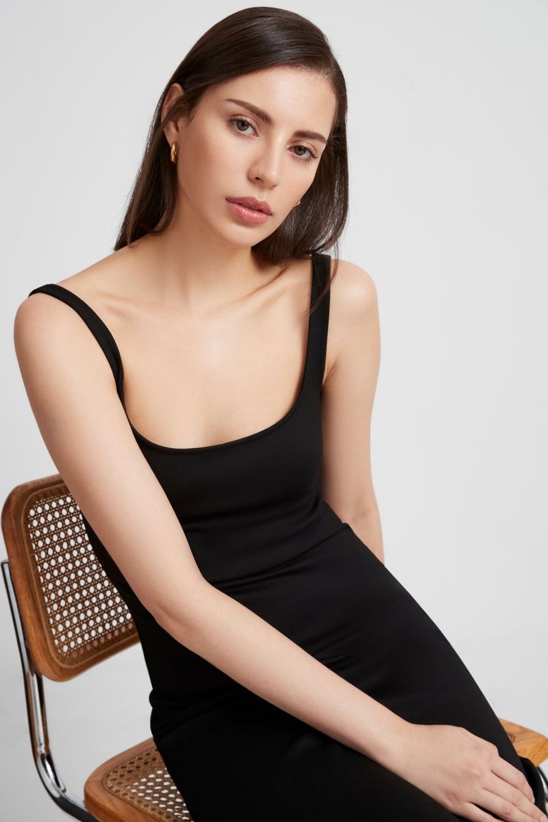 Women's Crawford Sleeveless Square-Neck A-Line Dress