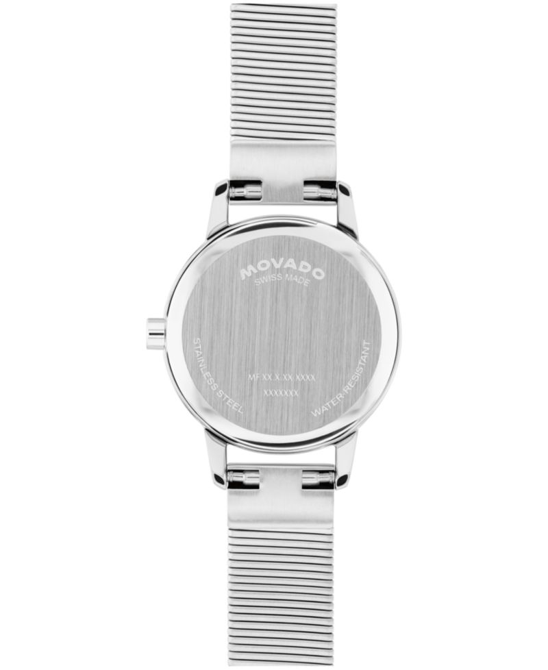 Women's Baby Face Swiss Quartz Silver Stainless Steel Watch 23mm