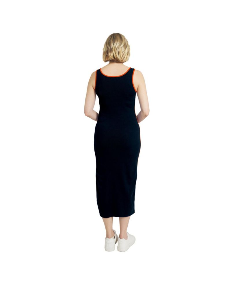 Women's Navy Chicago Bears Ribbed Tank Dress