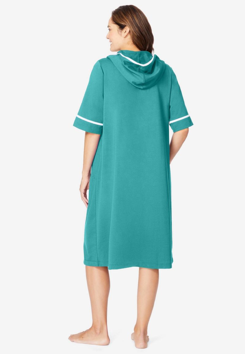 Plus Size Dreams and Co. Short French Terry Robe