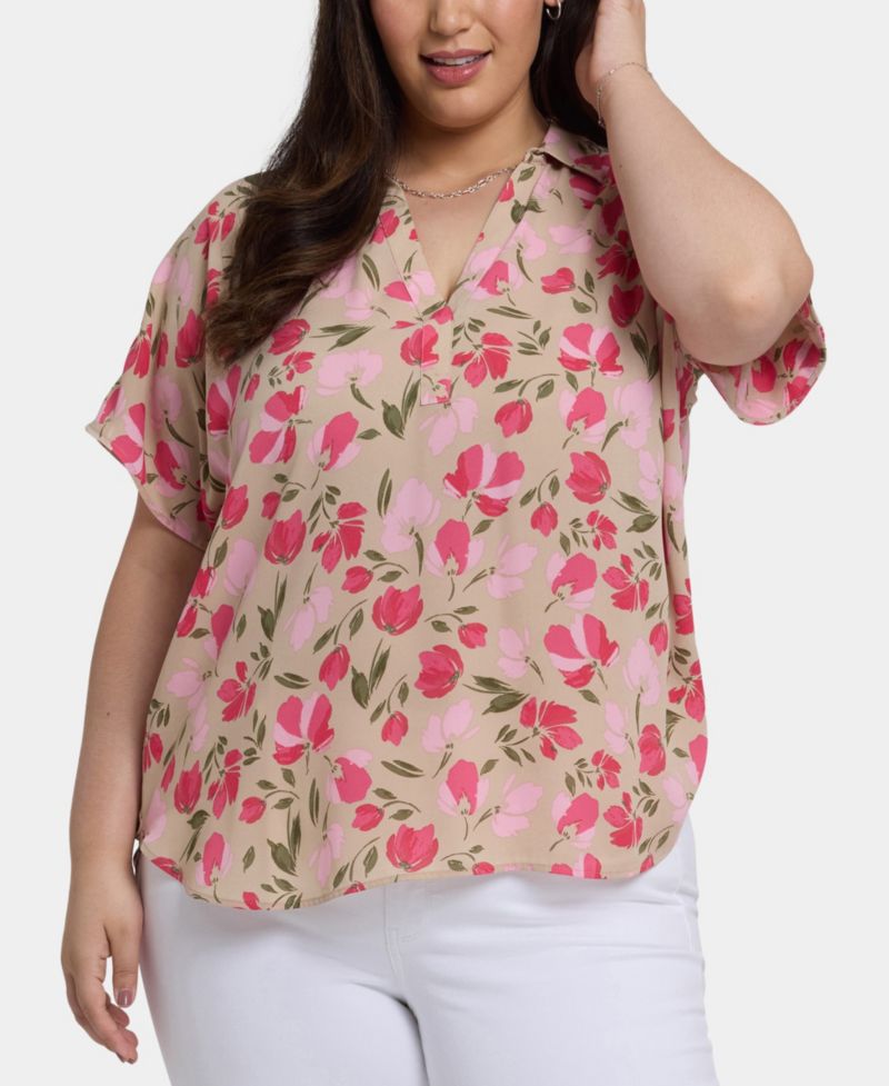 Plus Size Becky Short Sleeved Blouse