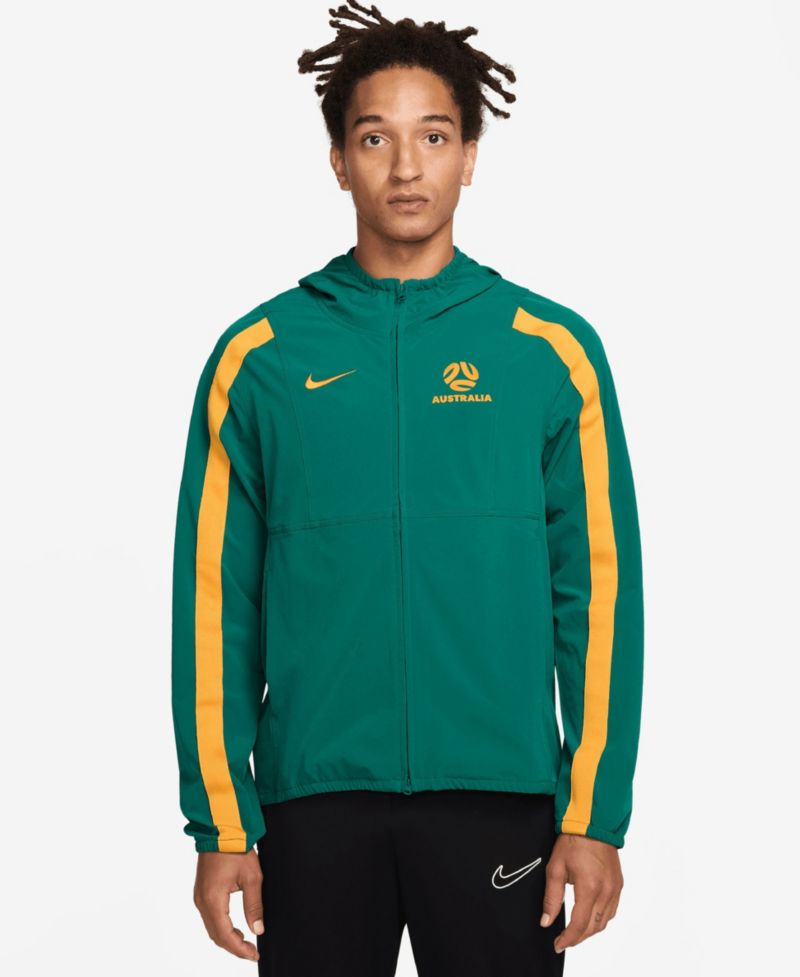 Men's Green Australia National Team 2026 Energy Dri-FIT Full-Zip Hoodie