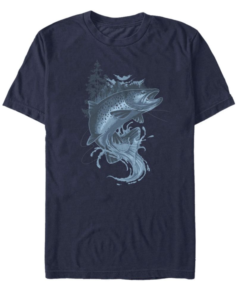 Men's Stream Fishing Short Sleeve Crew T-shirt