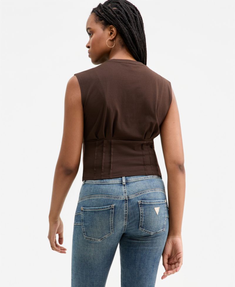 Women's Karmen Cinched Sleeveless Corset Top