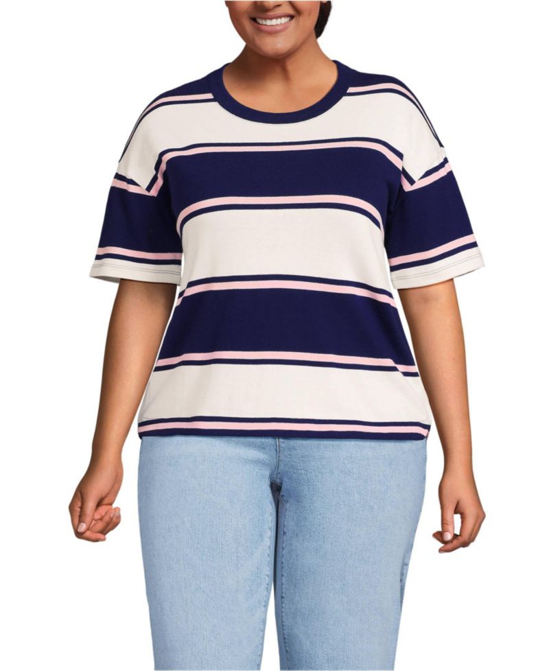 Women's Plus Size Short Sleeve Mariner T-Shirt