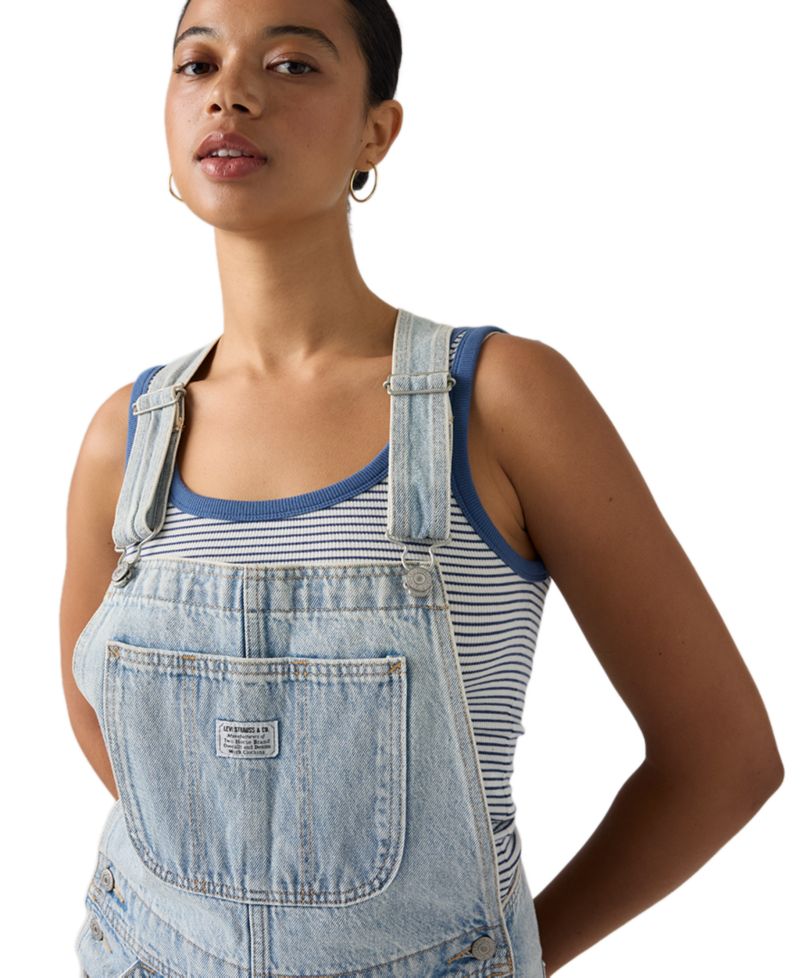 Women's Utility Overall H226 Wide-Leg Denim Overalls