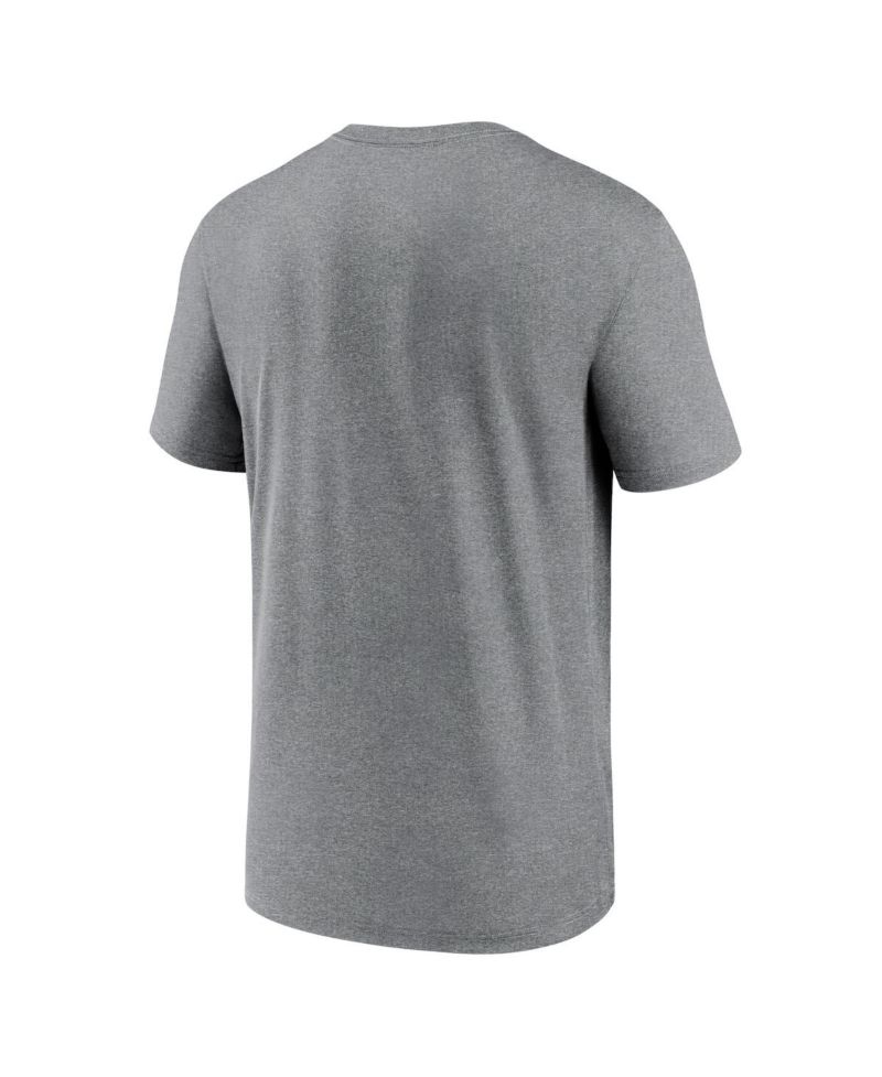 Men's Heather Charcoal New Orleans Saints Primetime Legend Logo Performance T-Shirt