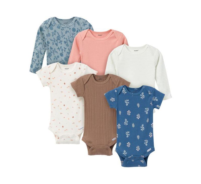 Baby Girls 6-Pack Onesies Bodysuits