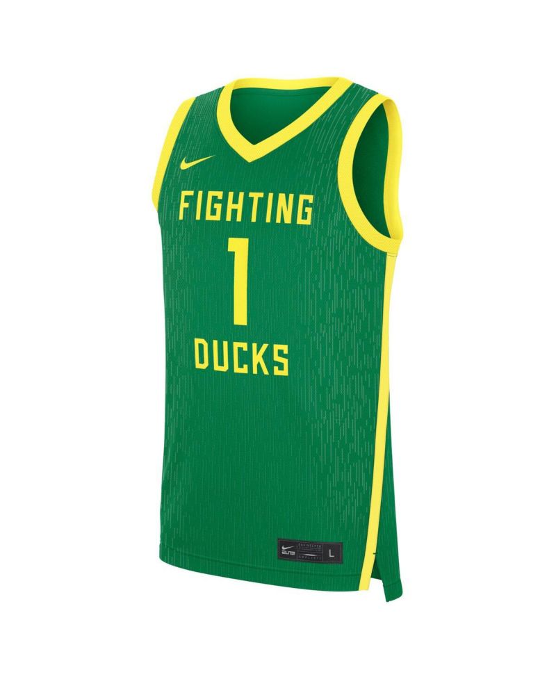 Men's Green Oregon Ducks Road Replica Basketball Jersey