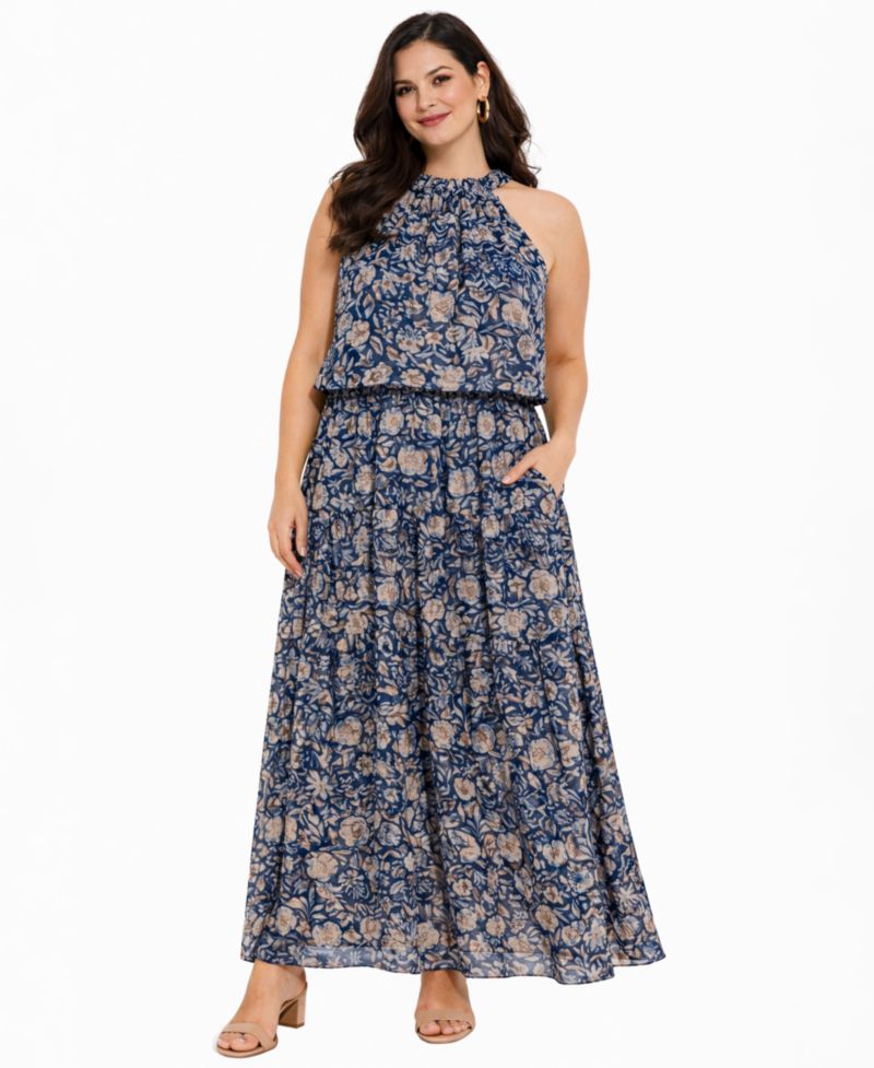 Women's Sleeveless Halter Daytime Dress