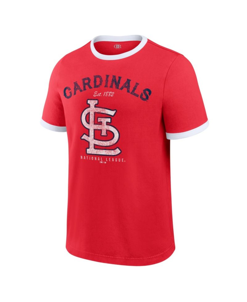 Men's Red St. Louis Cardinals Washed Ringer T-Shirt