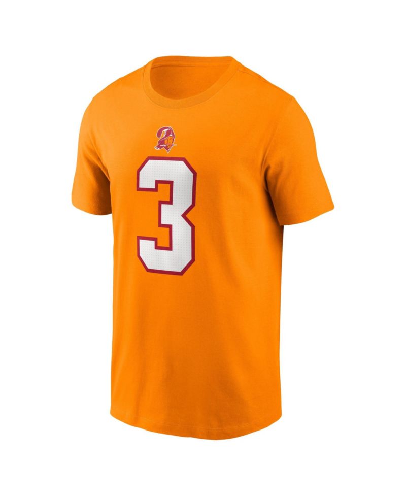 Men's Rueben Bain Jr. Creamsicle Tampa Bay Buccaneers 2026 NFL Draft Name & Number T-Shirt