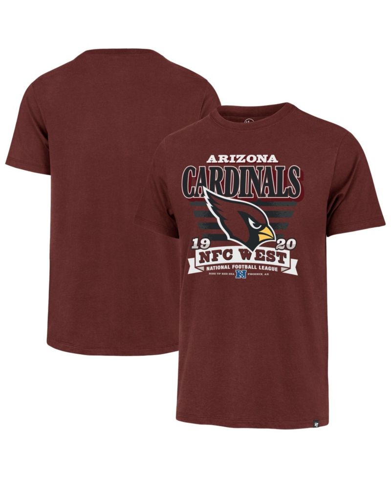 Men's Cardinal Arizona Cardinals Stripe Splash Franklin T-Shirt