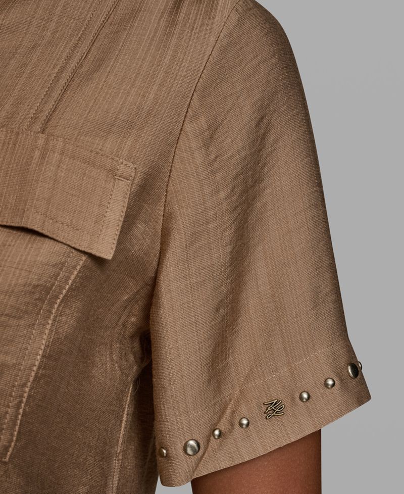 Petite Short-Sleeve Blouse