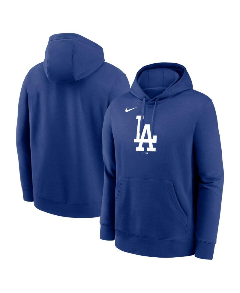 Men's Royal Los Angeles Dodgers Logo Club Fleece Pullover Hoodie