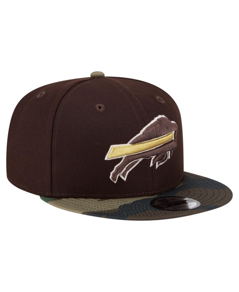 Men's Dark Brown Buffalo Bills Burnt Wood Camo 9FIFTY Snapback Hat