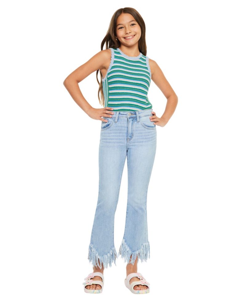 Big Girls Beth High Rise Crop Bootcut Jeans