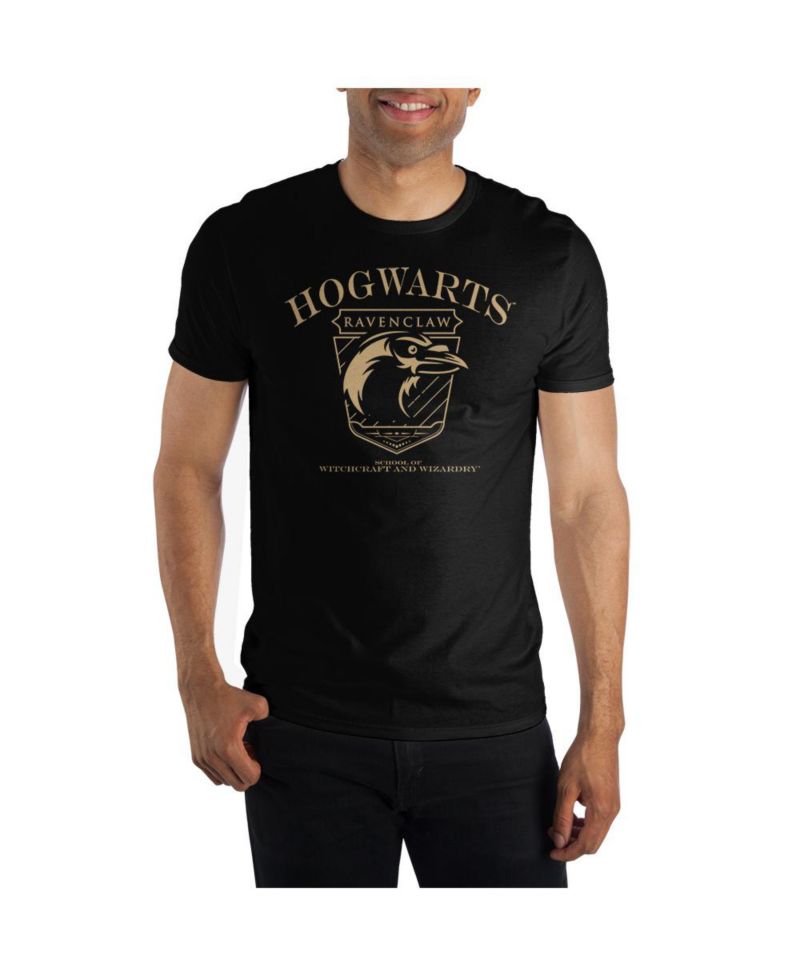 Big & Tall Ravenclaw Hogwarts House Black Short Sleeve Shirt-4XL