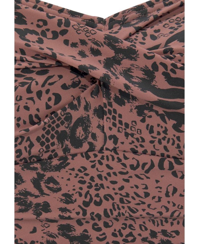 Women's Animal Print Tummy Control One-Piece Swimsuit