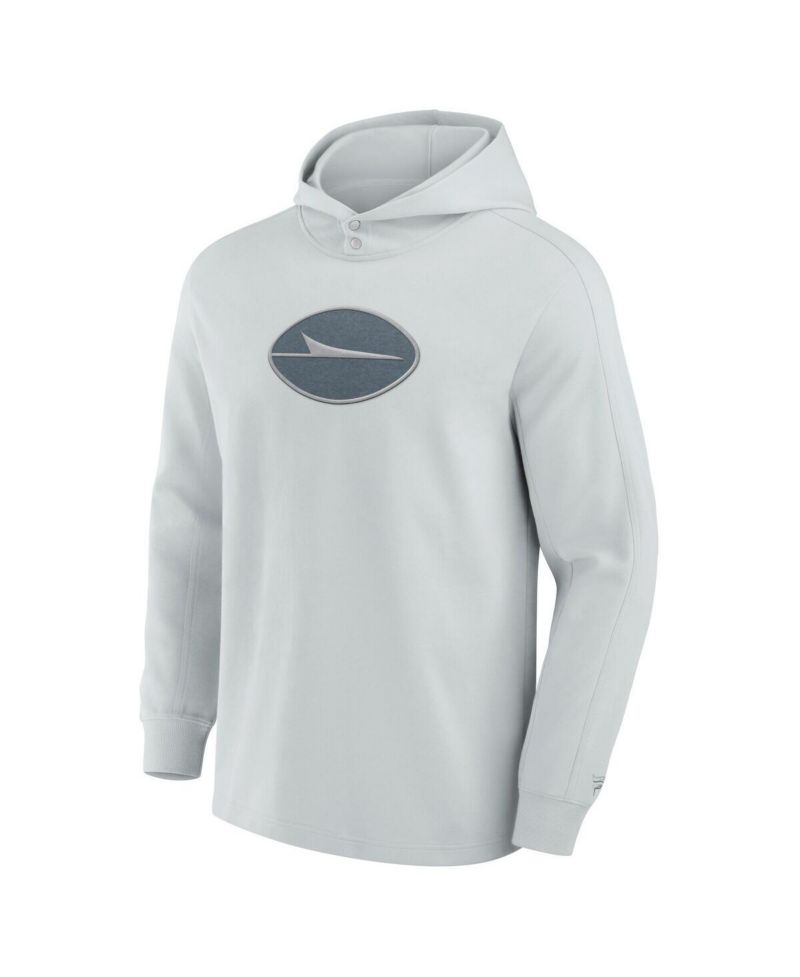 Men's Gray New York Jets Elements Blaze Tri-Blend Long Sleeve Hoodie T-Shirt