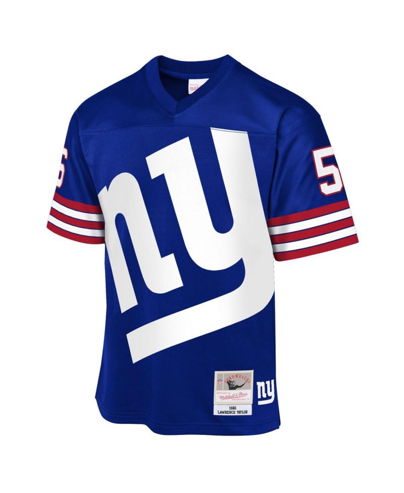 Big Boys and Girls Lawrence Taylor Royal New York Giants 1986 Throwback Fashion Jersey